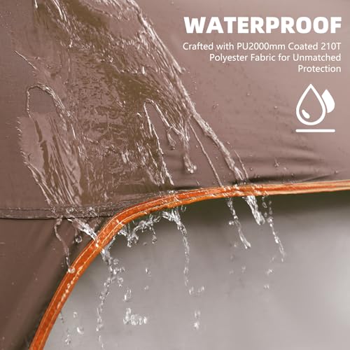 6 Person Waterproof Windproof Pop-Up Tent with Carry Bag K3630