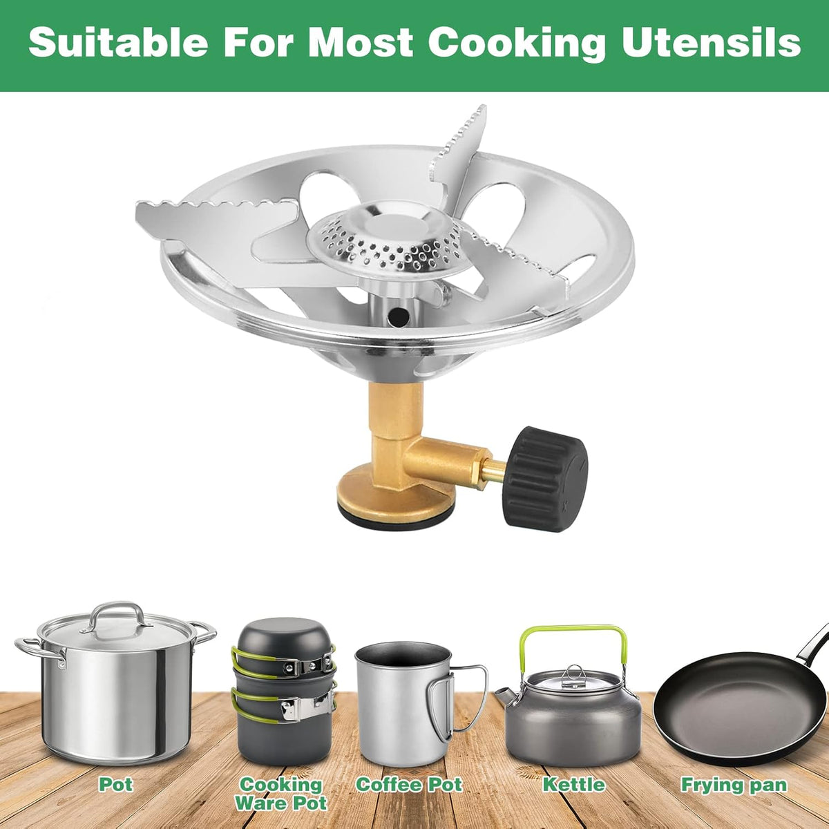 2 in 1 Portable Camping Stove with Carrying Bag V264302