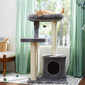 42-in Heavy Duty Faux Fur Cat Tree Condo C63091