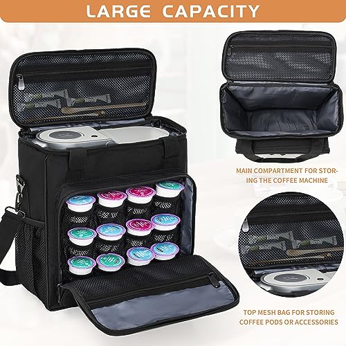 Coffee Maker Carrying Bag with Extra Pockets and Shoulder Strap A242610