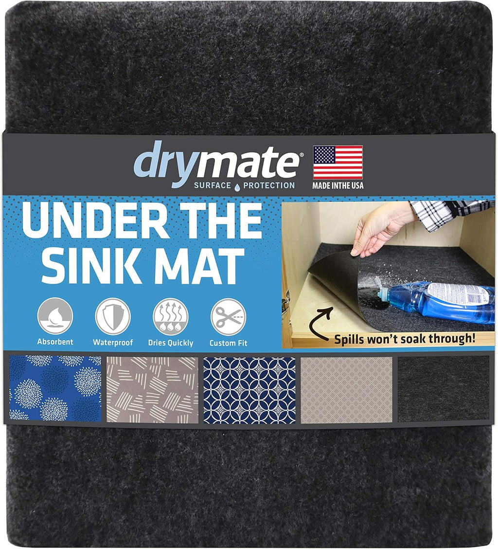 Under The Sink Mat, Cabinet Protection Mat, Shelf Liner - Absorbent Waterproof Slip-Resistant Machine Washable V349