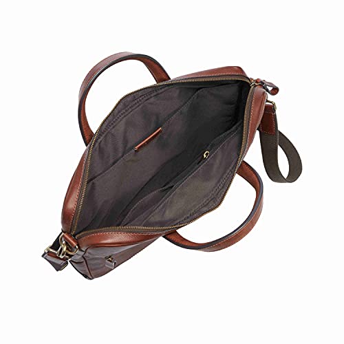 Leather Messenger Briefcase Laptop Bag G54205