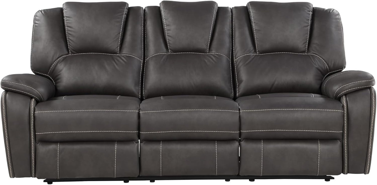 Charcoal Reclining Loveseat and 3-Seat Sofa Set Z851315