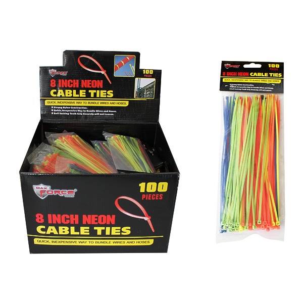 Neon Cable Ties 100 Pack G419