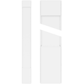 Plain PVC Pilaster with Standard Capital & Base (Pair) S9418