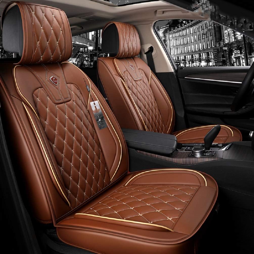 Blue PU Leather Car Seat Covers Full Set N99779