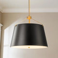 3-Light Dimmable Aluminum Drum Pendant P5743