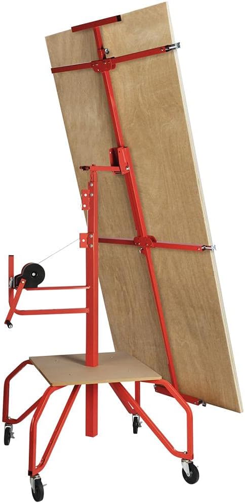 Drywall Lift Rolling Panel Hoist Jack Lifter 11FT B25017