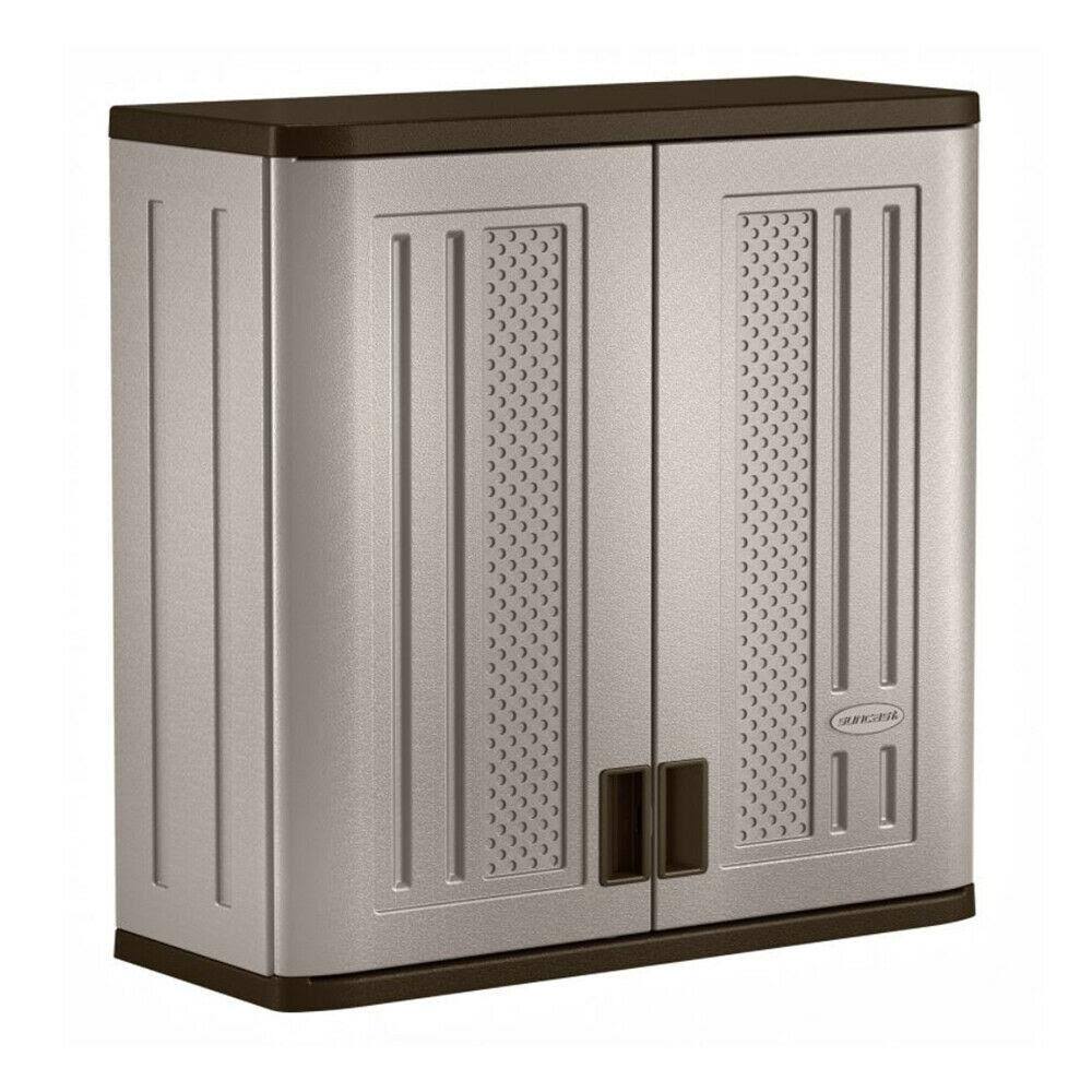 4 Cubic Feet Resin Single Shelf Wall Storage Cabinet 6 Pack U159