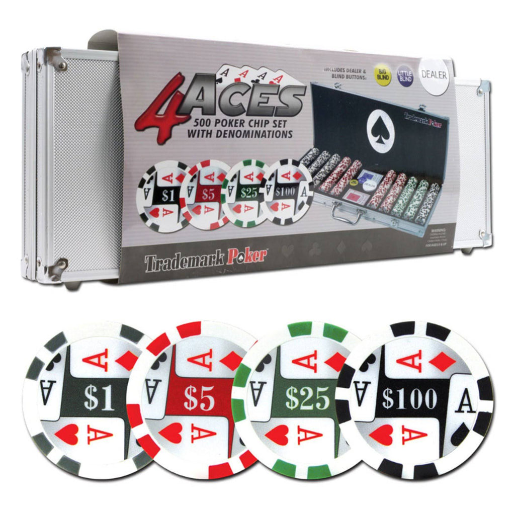 500 11.5g Poker Chip Set with Aluminum Case R7144