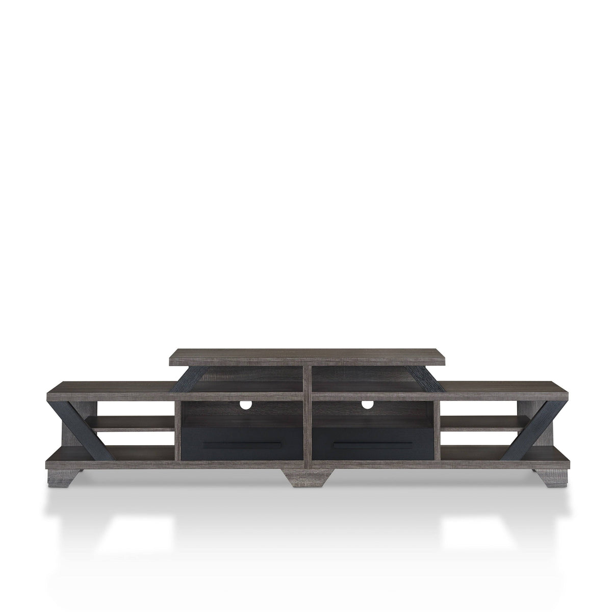 82x22 2 Drawer Open-Shelf TV Stand G9786