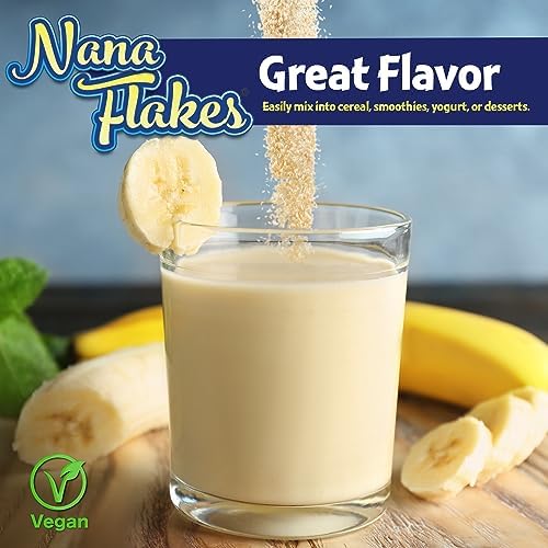 100% Pure Banana Flakes Powder, Two Pound Bag R64634