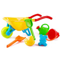 Kids Wheelbarrow Play Set with Watering Can Spade Rake Bucket T270
