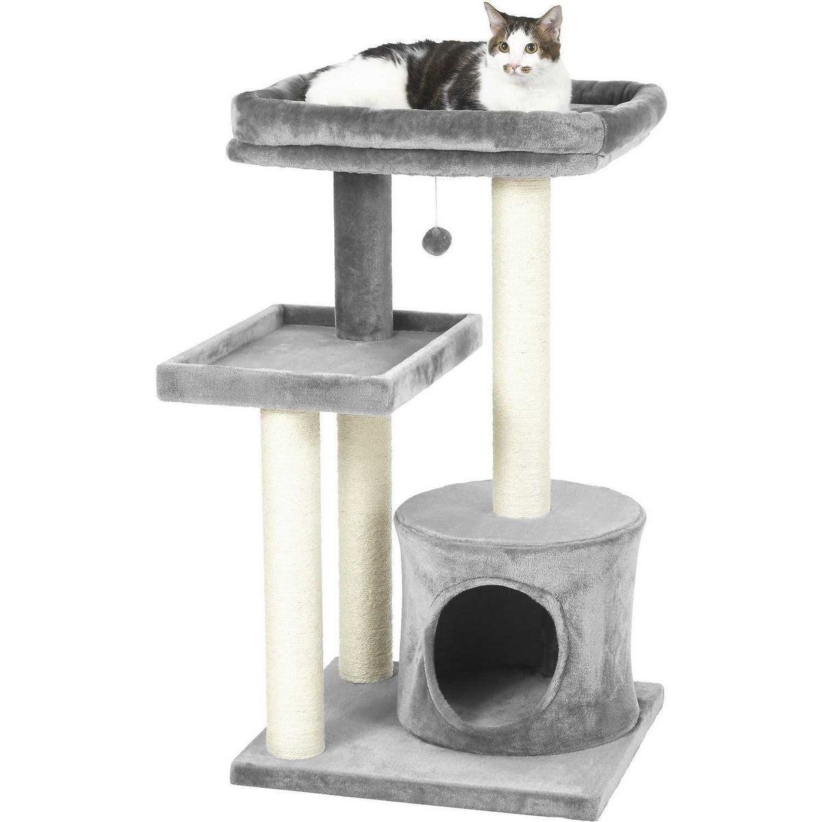 42-in Heavy Duty Faux Fur Cat Tree Condo C63091