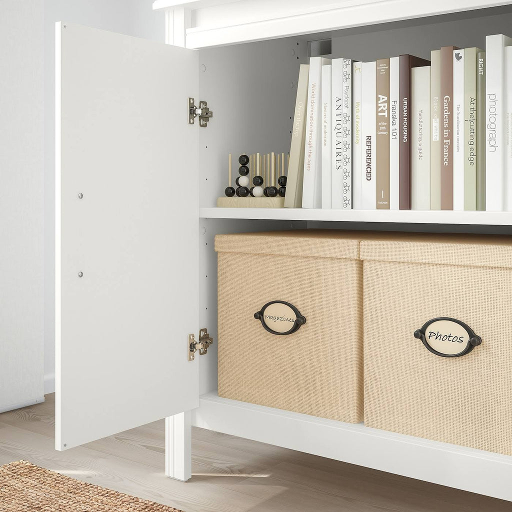 White High Cabinet with Doors T85758