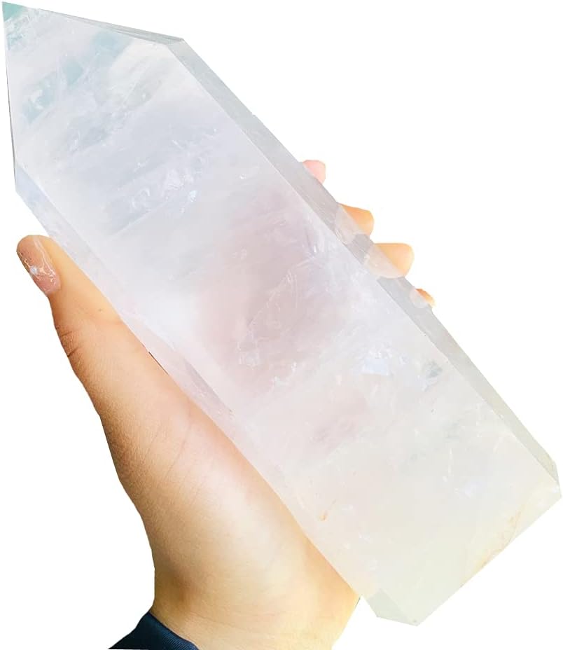 Natural Clear Quartz Tower Crystal Point Pack of 2 A821