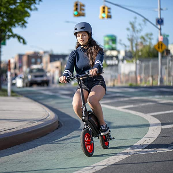 Folding Electric Bike with LCD Display, 40" x 20" x 37" K96286