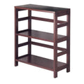 3-Tier Espresso Wood Bookcase Storage Shelf A57753