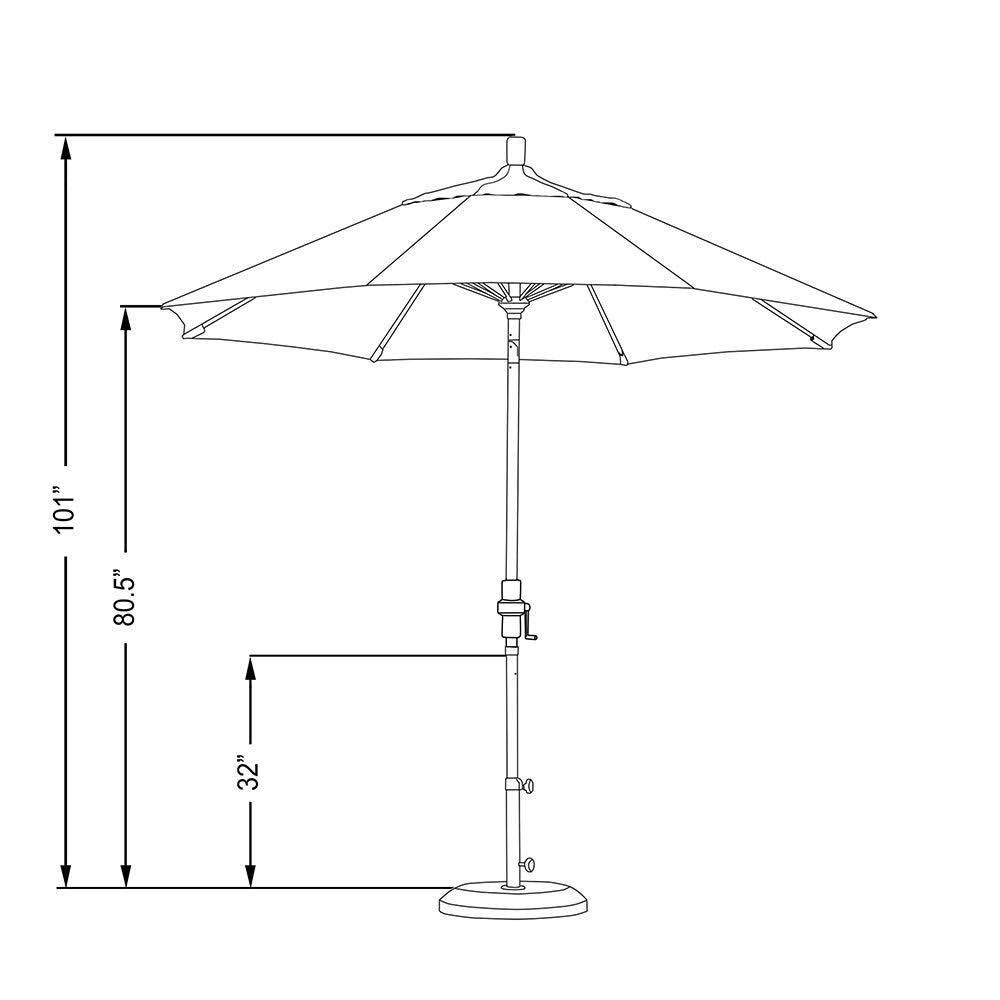9 ft. Fiberglass Tilt Market Umbrella I275