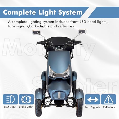 800W All Terrain Mobility Scooter with Seat and Remote Control D396326
