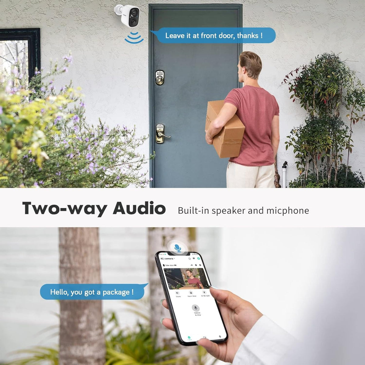 Wireless Battery Powered 1080p Security Camera I9167