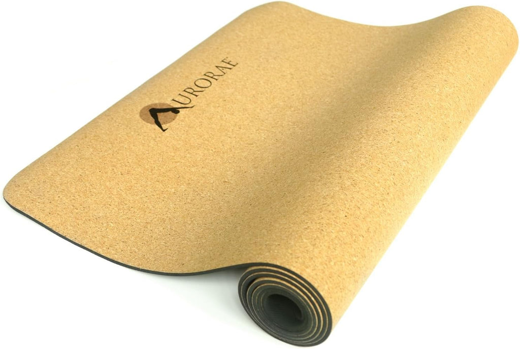 Natural Cork/Rubber Yoga Mat 73" x 24 1/2" x 5mm Z33923