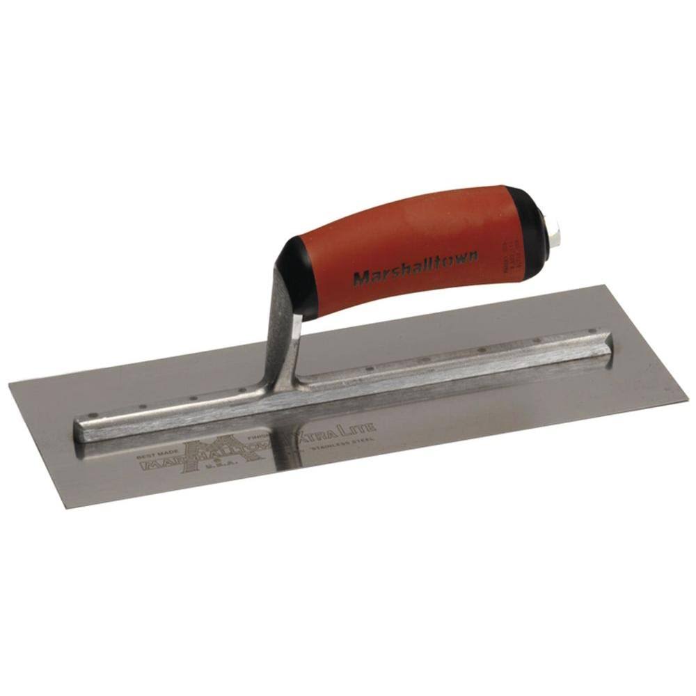 13 in. x 5 in. Stainless Steel Curved Finishing Trowel O8728