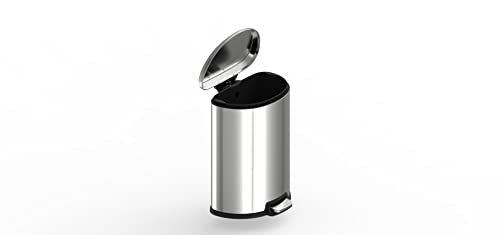 13.2 Gal Stainless Steel Step-on Trashcan B7774