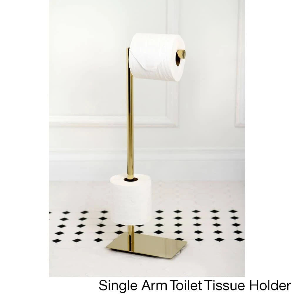 Polished Brass Freestanding Toilet Tissue Holder G14144