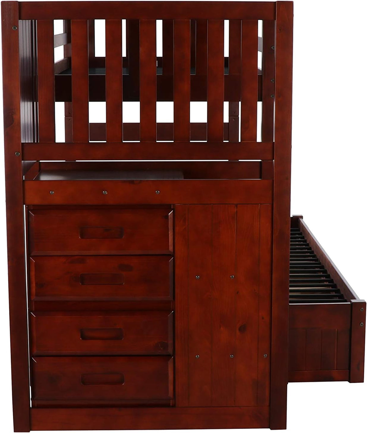 Twin Over Full Staircase Bunk Bed with 3 Drawers R956
