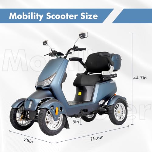 800W All Terrain Mobility Scooter with Seat and Remote Control D396326