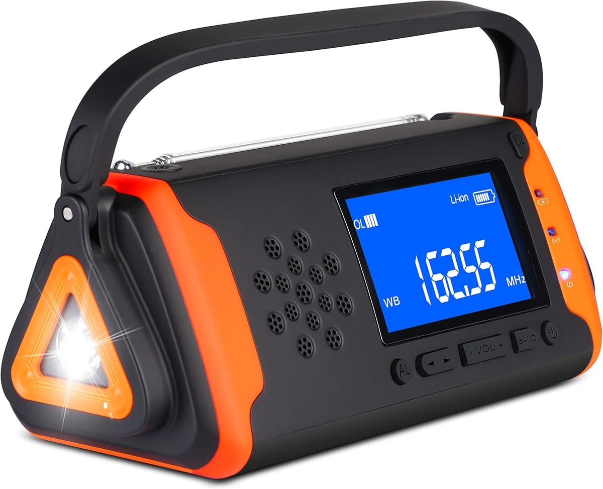 Emergency Weather Crank Radio 6000mAh Solar Hand Crank AM/FM/NOAA Y1845