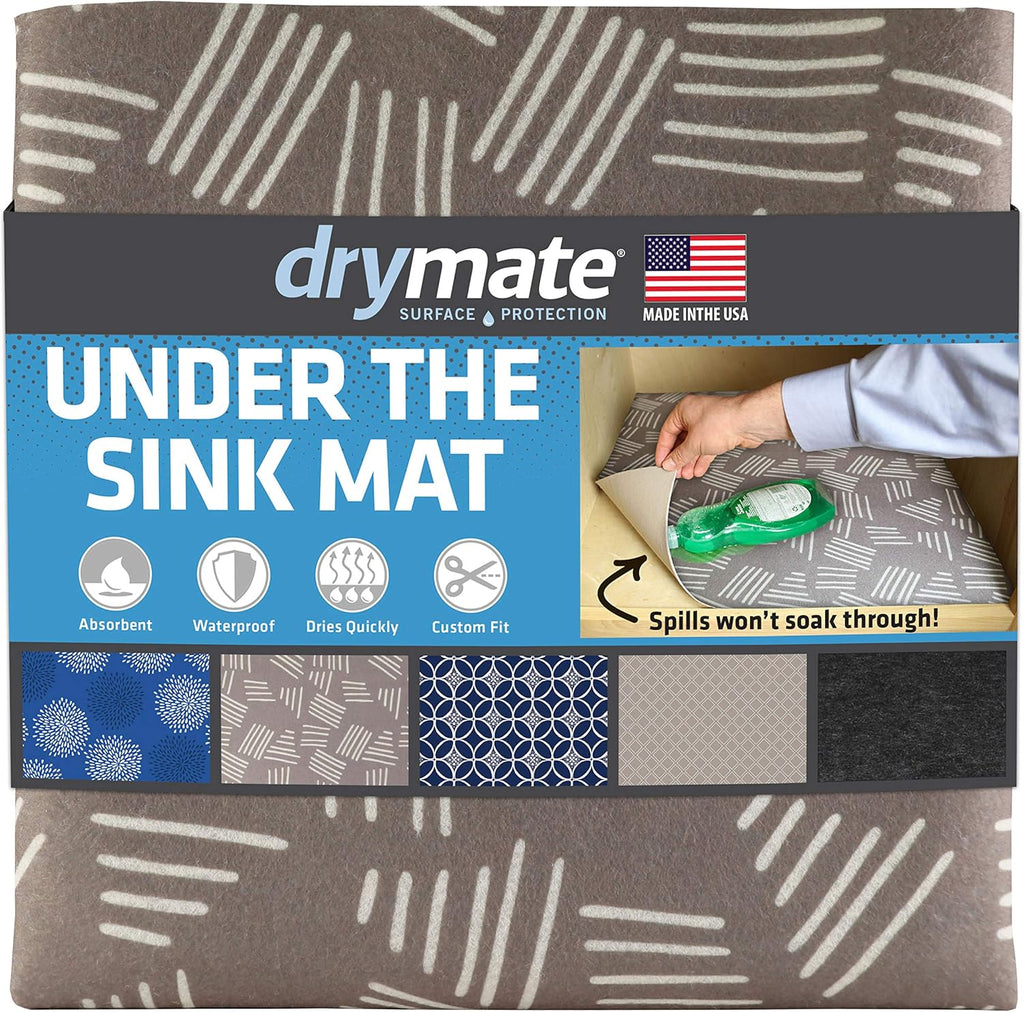Under The Sink Mat, Cabinet Protection Mat, Shelf Liner - Absorbent Waterproof Slip-Resistant Machine Washable V349
