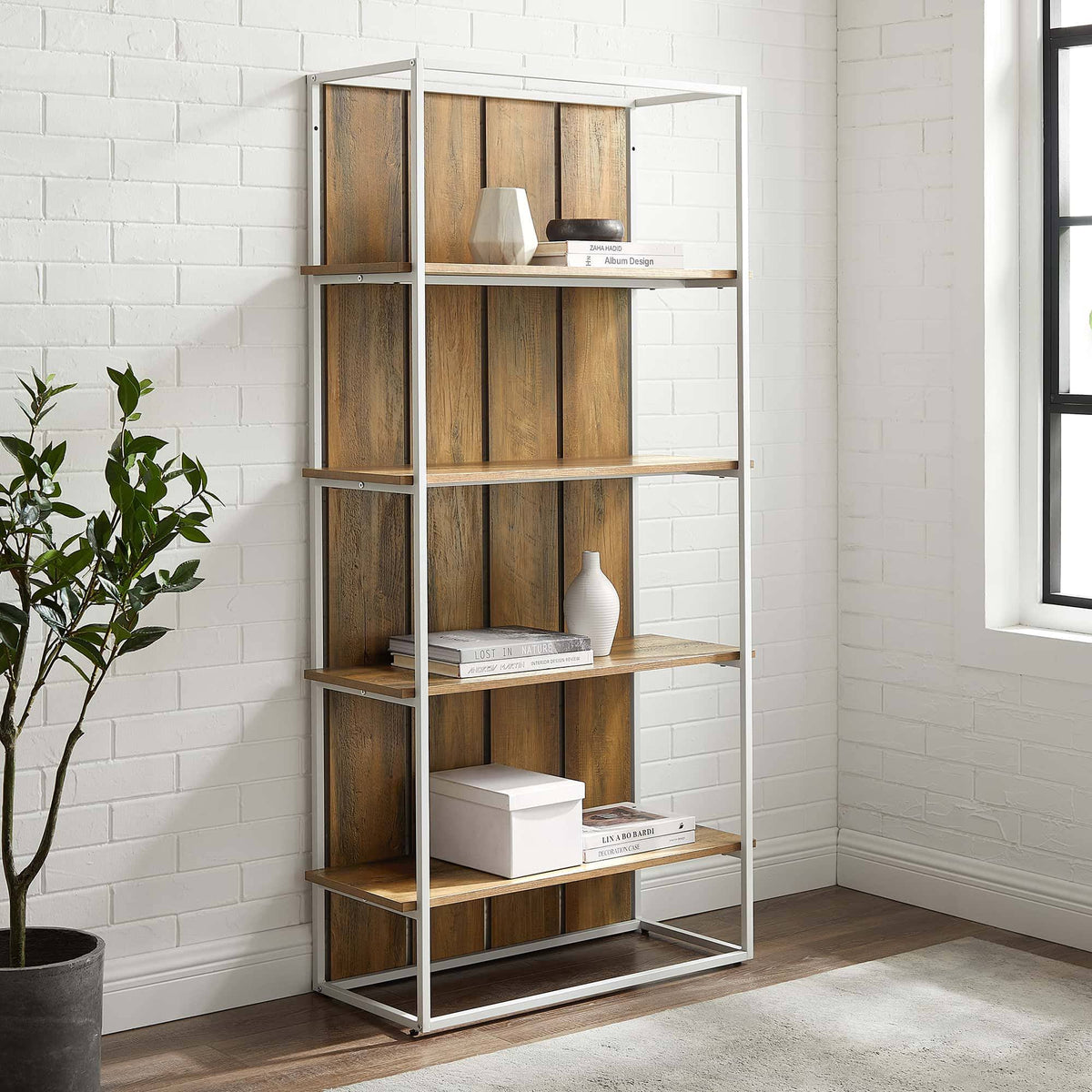 64x22 Farmhouse Bookcase C239835