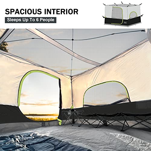 Khaki Camping Inner Tent for 10'x10' Straight Leg Canopy T7462