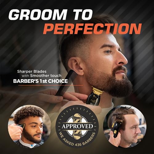 Professional Hair Clippers Set Turbo Power with Precise Cutting, Cordless Hair Clippers and Trimmers Set J4939