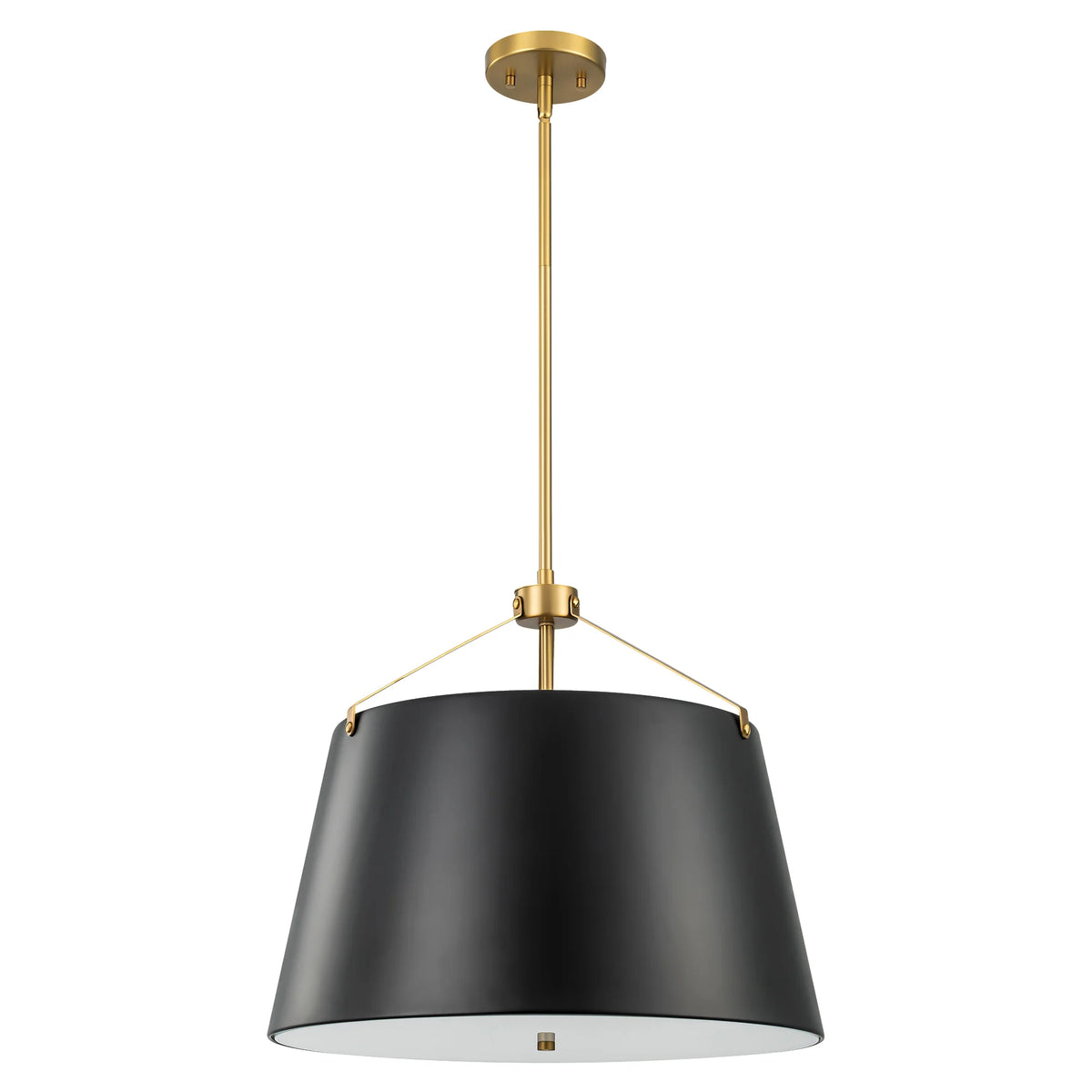 3-Light Dimmable Aluminum Drum Pendant P5743