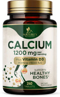 240 Tablets Calcium 1200 mg with Vitamin D3 Dietary Supplement O877261