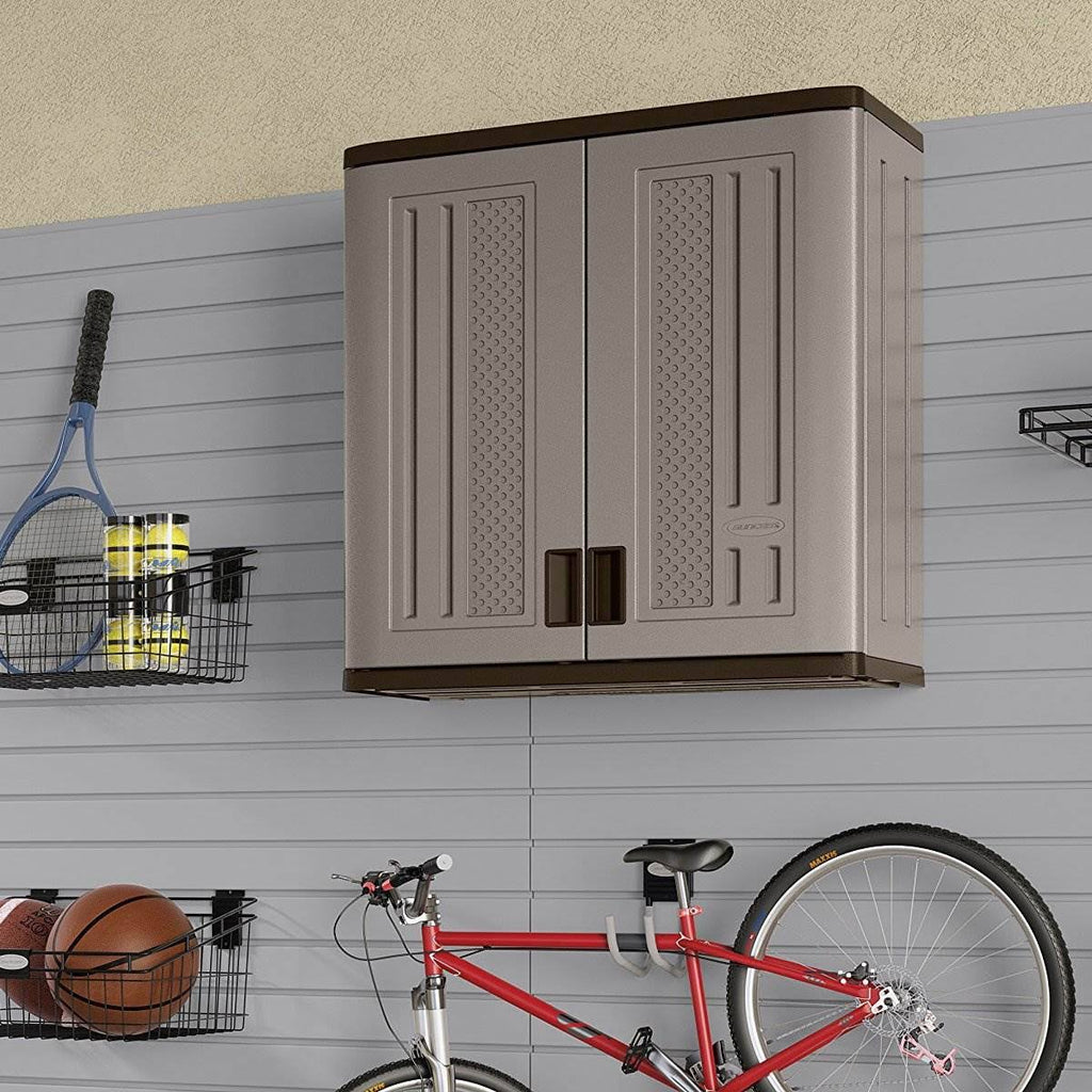 4 Cubic Feet Resin Single Shelf Wall Storage Cabinet 6 Pack U159