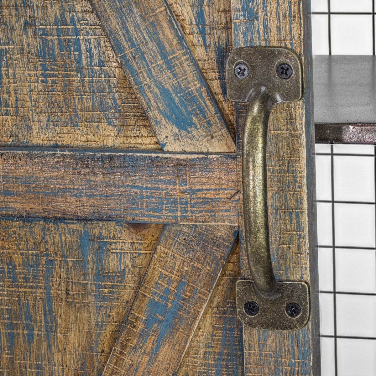 Brown Farmhouse Wall Shelf U72790