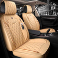 Blue PU Leather Car Seat Covers Full Set N99779
