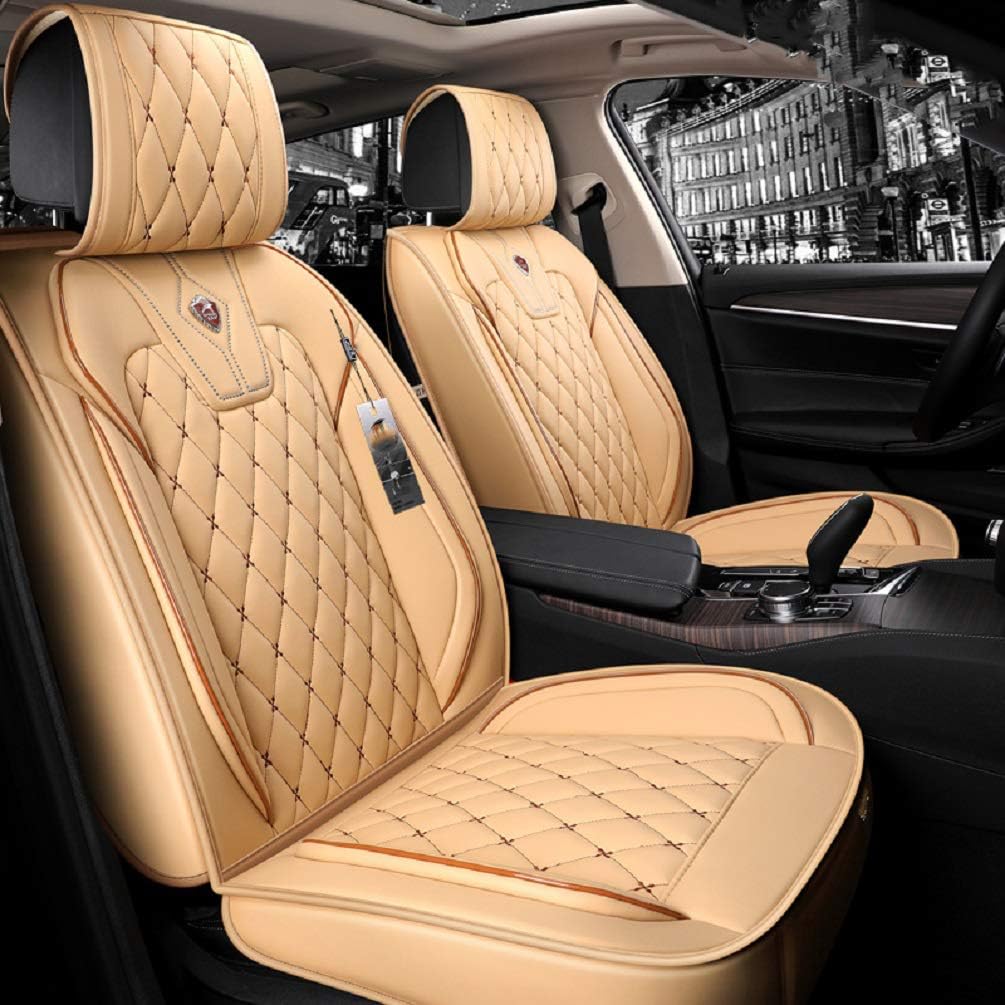 Blue PU Leather Car Seat Covers Full Set N99779