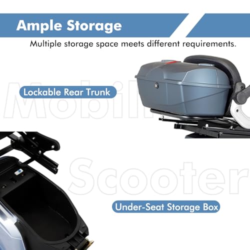 800W All Terrain Mobility Scooter with Seat and Remote Control D396326