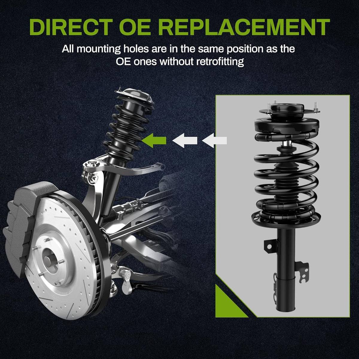 Front Pair Complete Quick Struts J780354