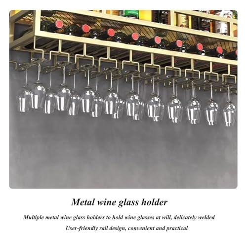 2-Layer Wall Mounted Wine Rack with LED Light V735909