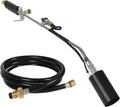 Propane Weed Torch Burner 700000 BTU with Push Button Igniter and 6.5 FT Hose J28662