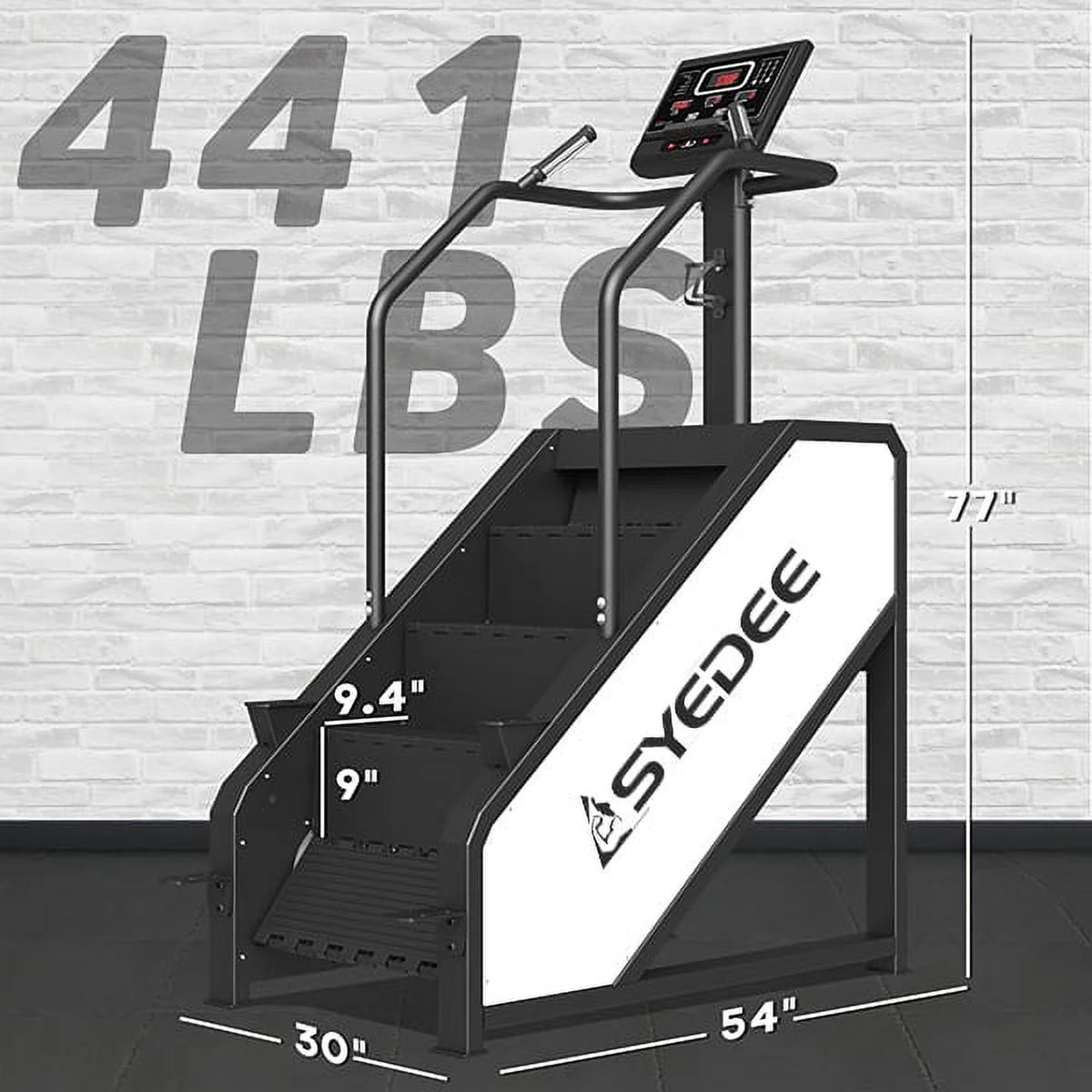 Stair Stepper with LED Screen, 12 Workout Programs, 441LBS Step Machine U2623