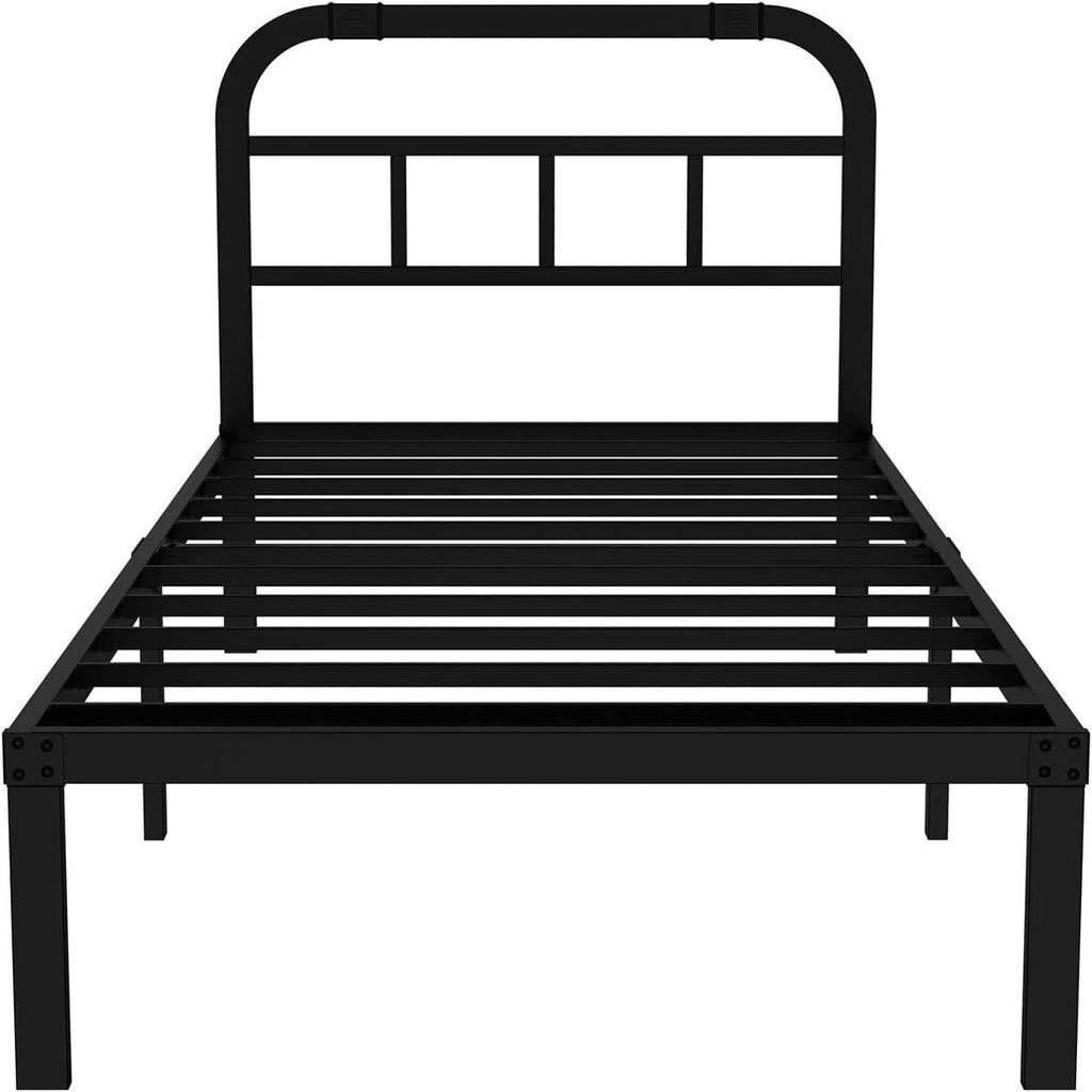 Black Metal Steel California King Bed Headboard Pack of 2 G24718
