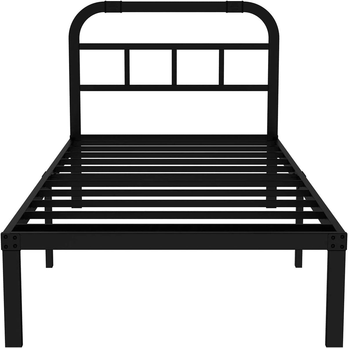 Black Metal Steel California King Bed Headboard Pack of 2 G24718