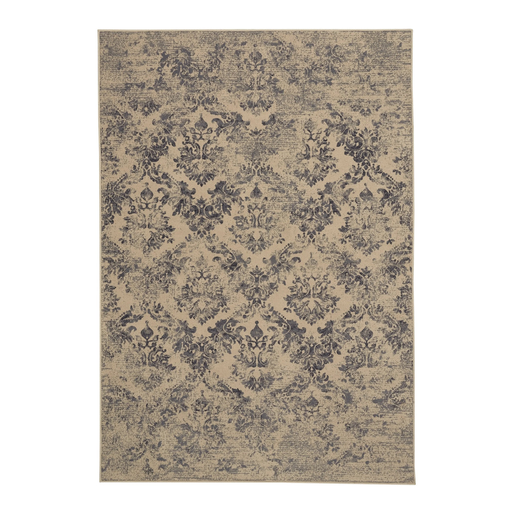 Azure Rectangle Machine Woven Rugs I3313